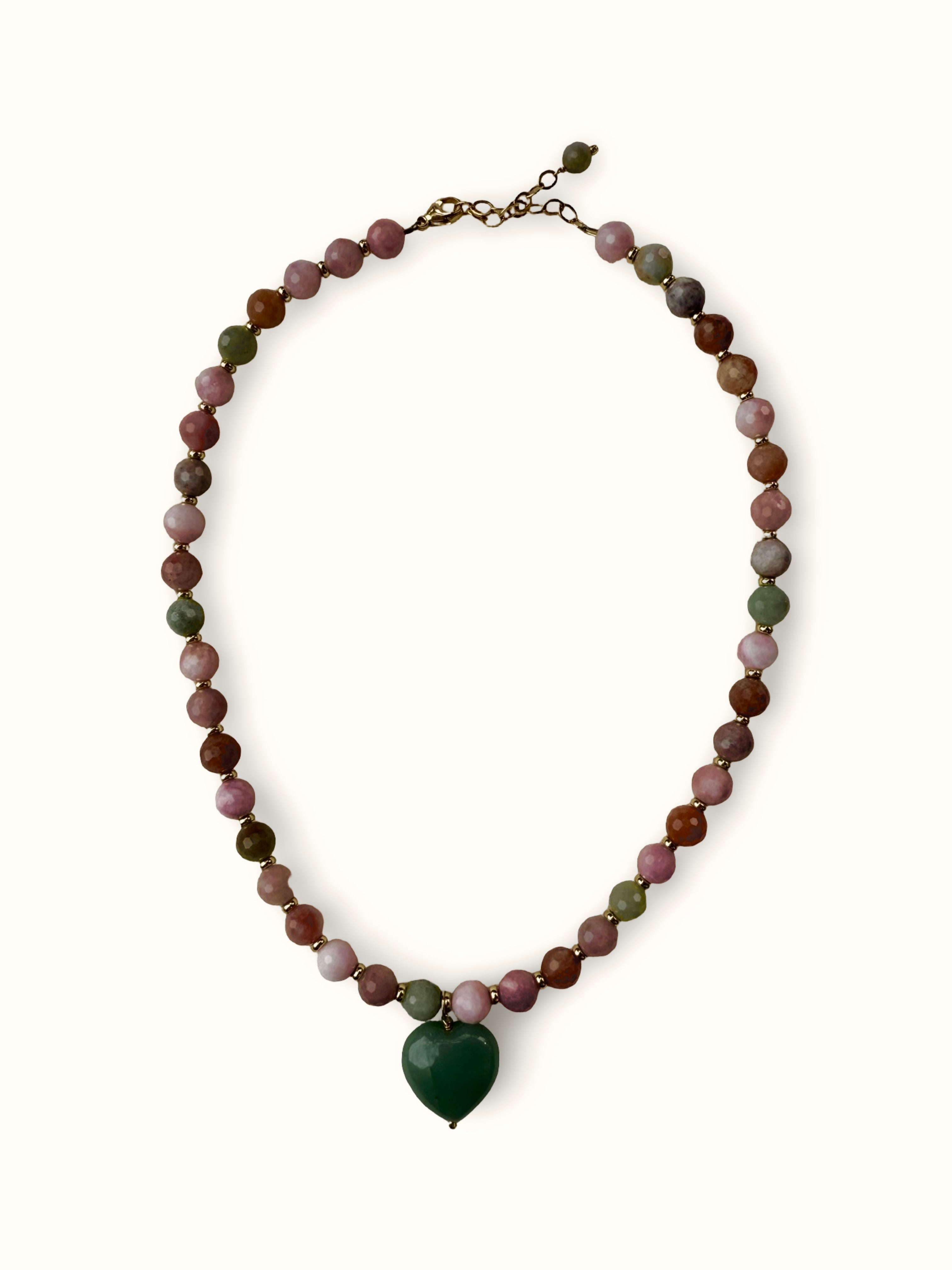 Kunzite Heart Necklace