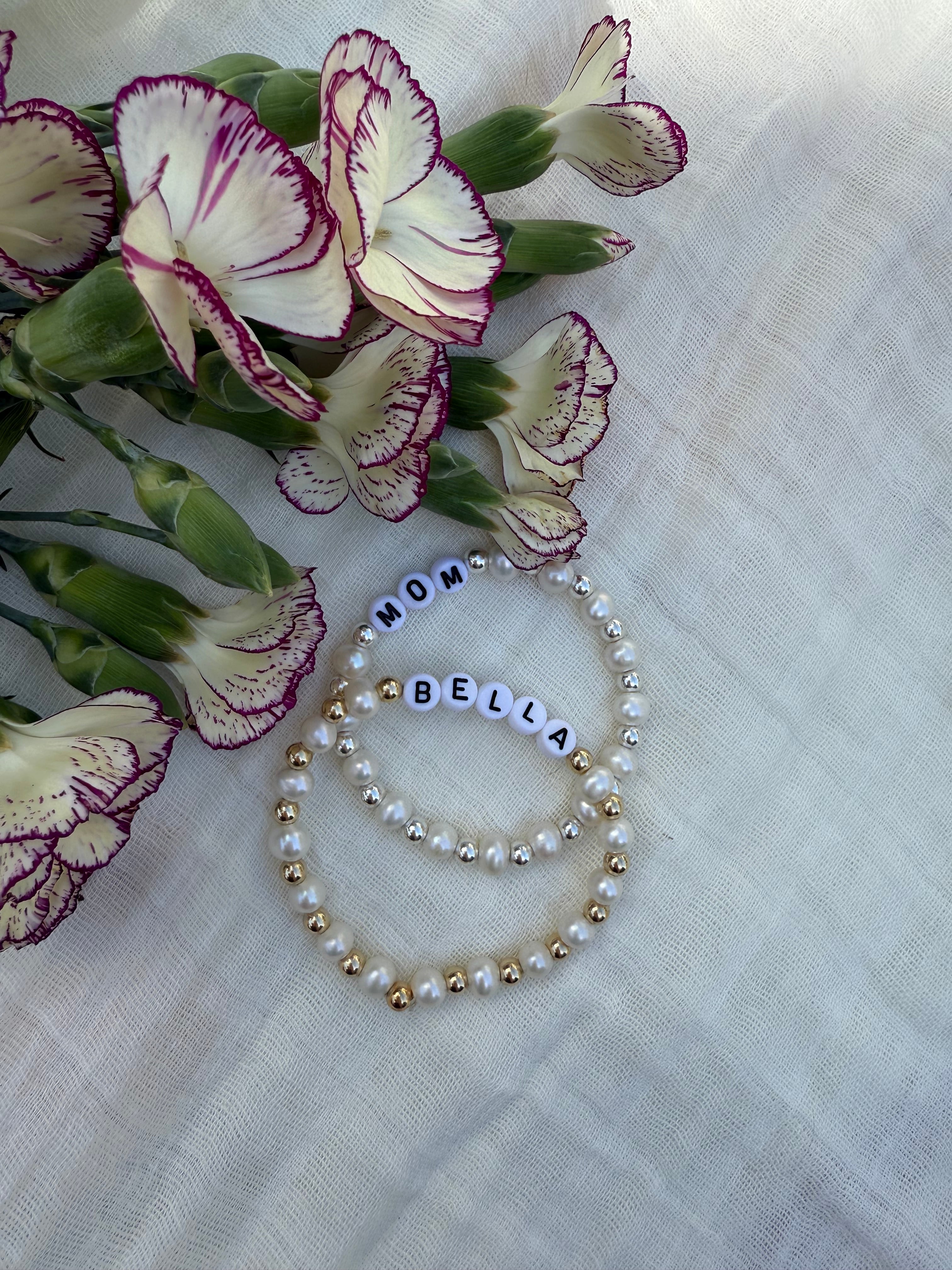 Pearl Alphabet Bracelet