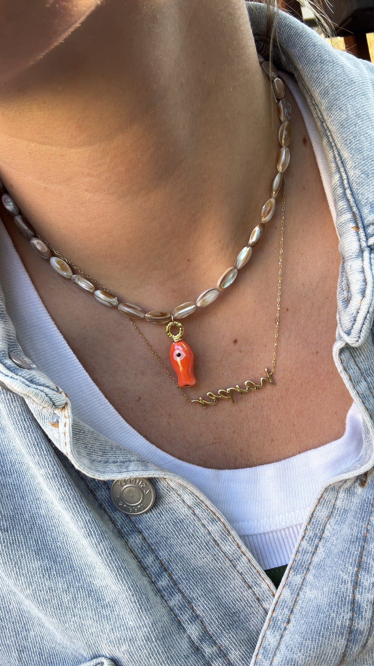 Beaded Fish Necklace