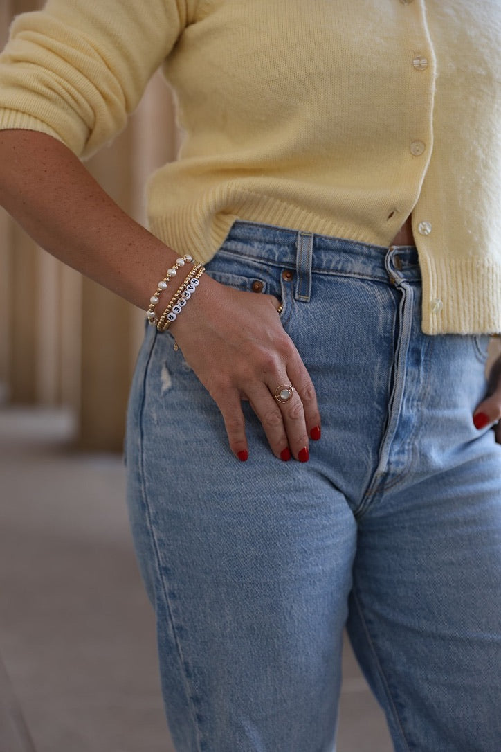 Gold & Pearl Bracelet