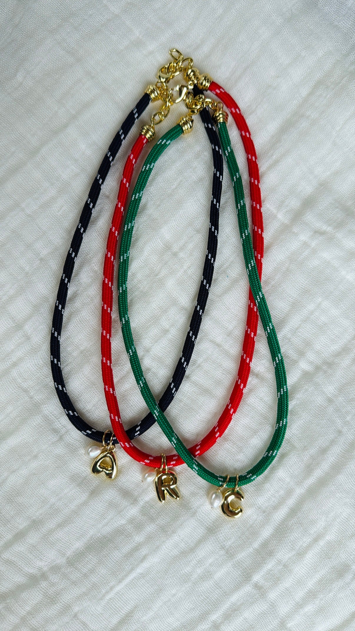Paracord Initial Necklace