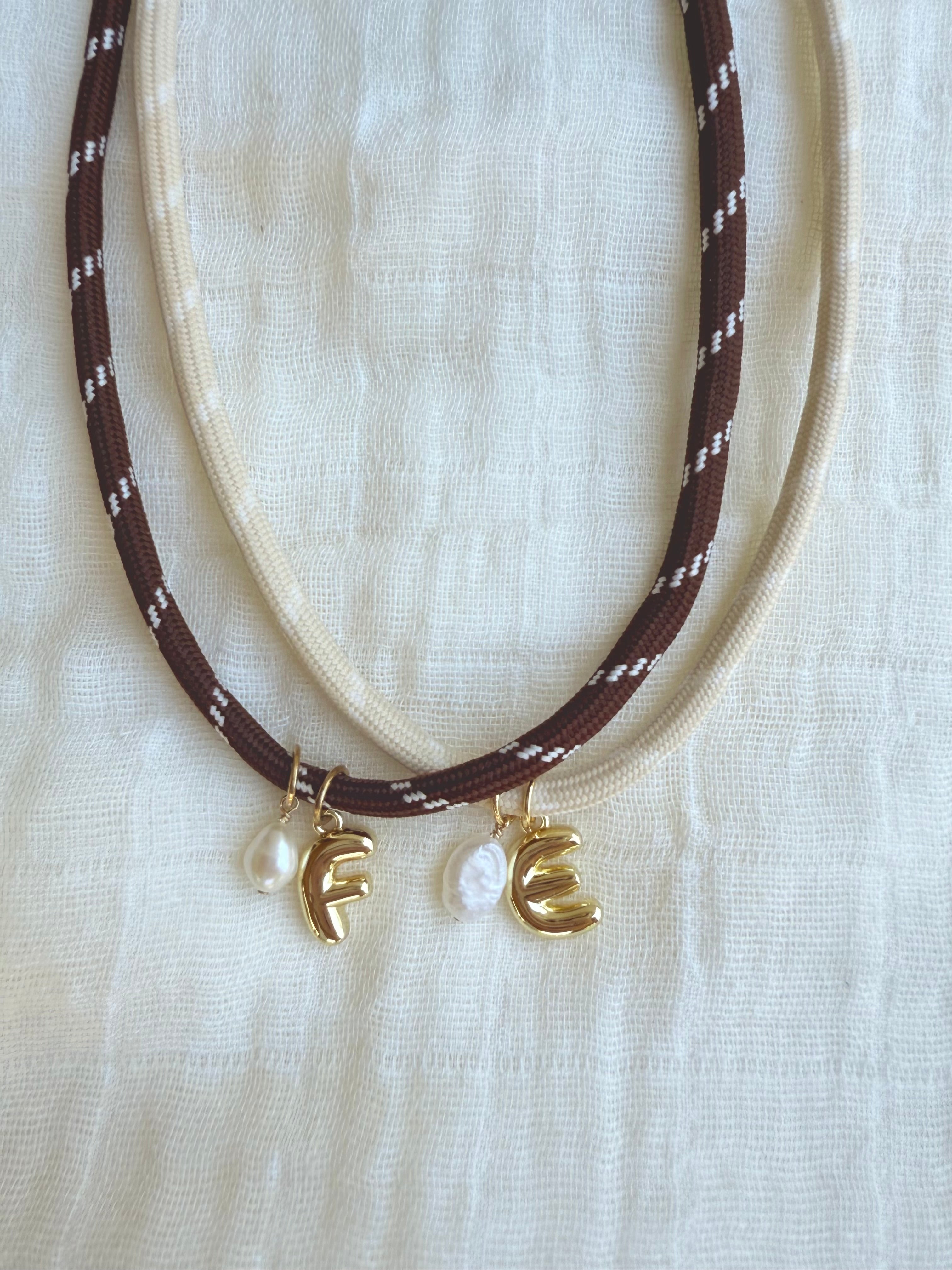 Paracord Initial Necklace