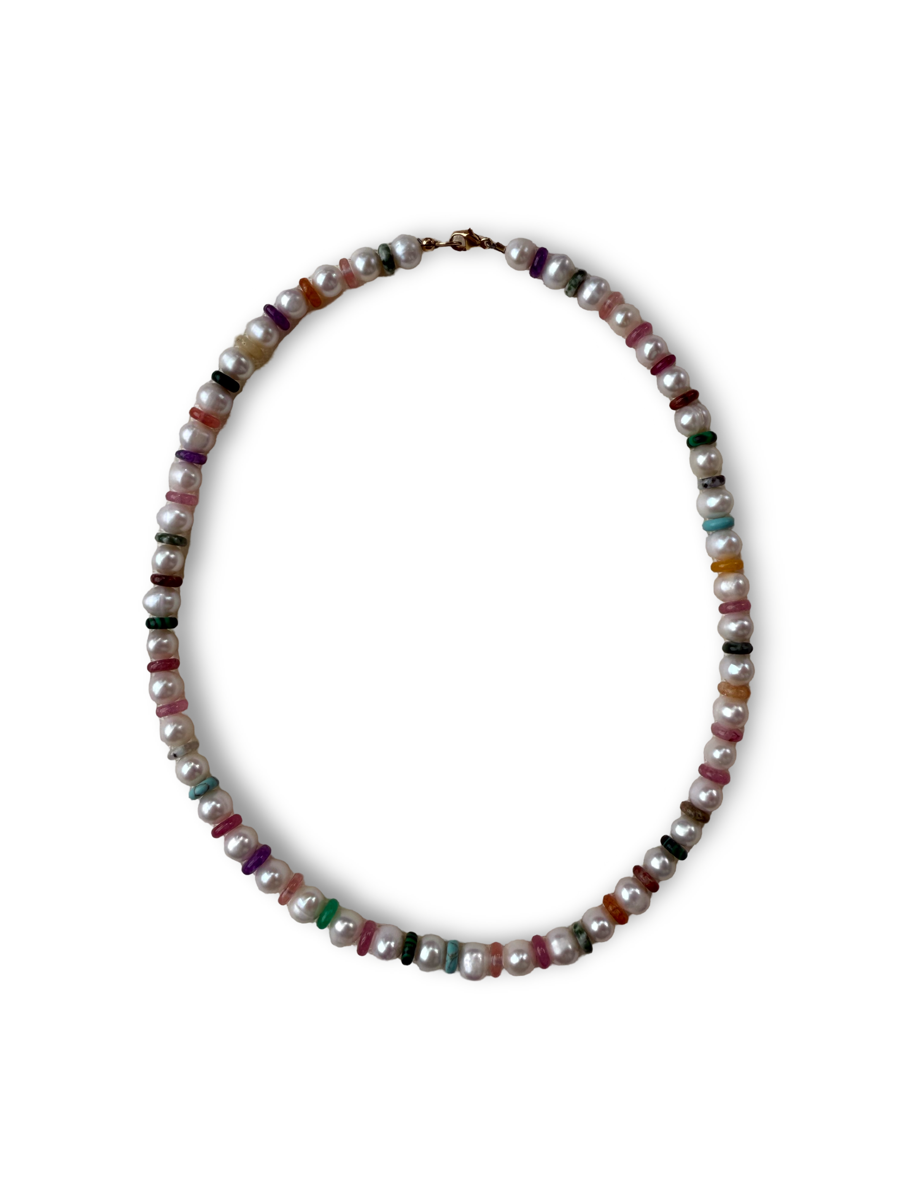 Pearl and Mixed Stone Necklace