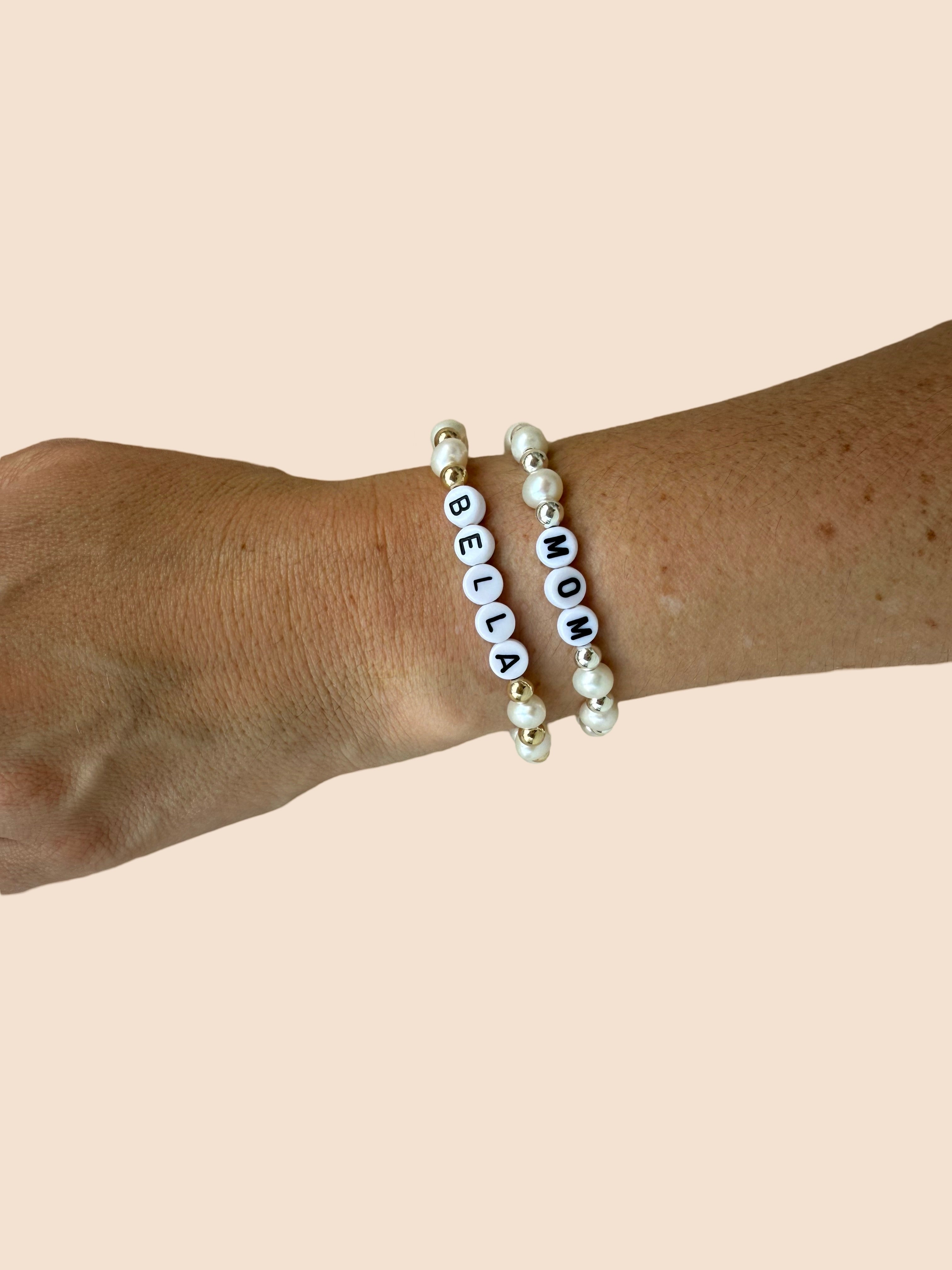 Pearl Alphabet Bracelet
