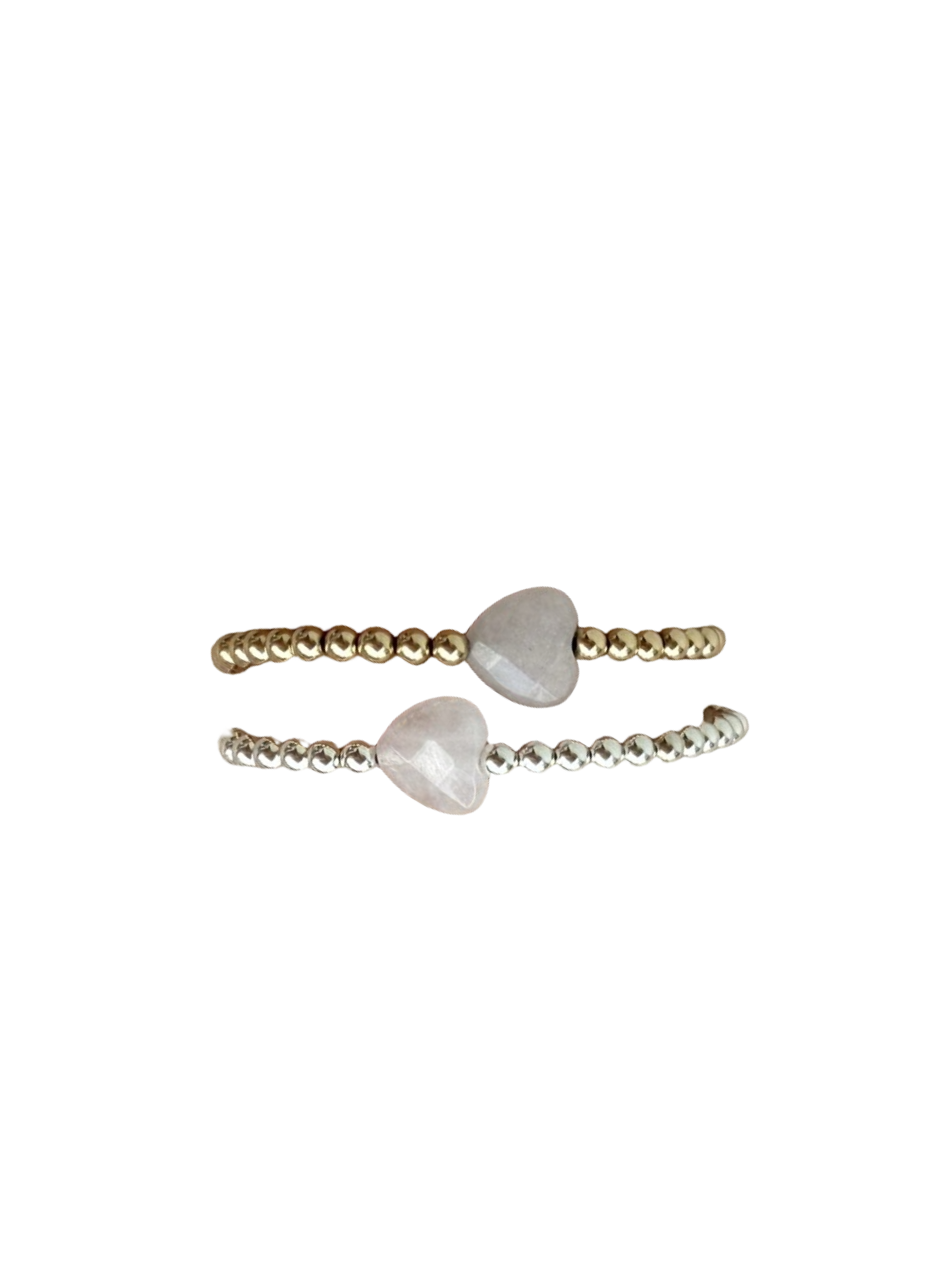 Rose Quartz Heart Bracelet