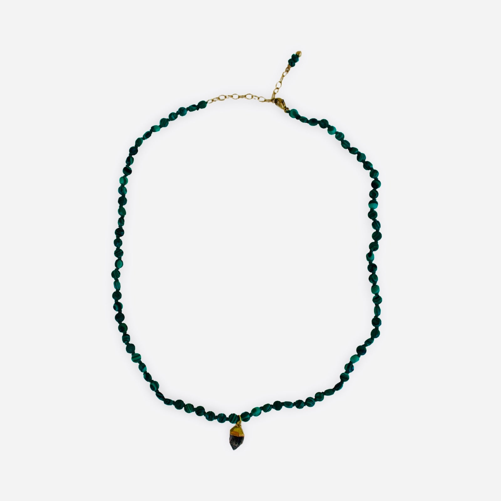 Hand Knotted Malachite Necklace