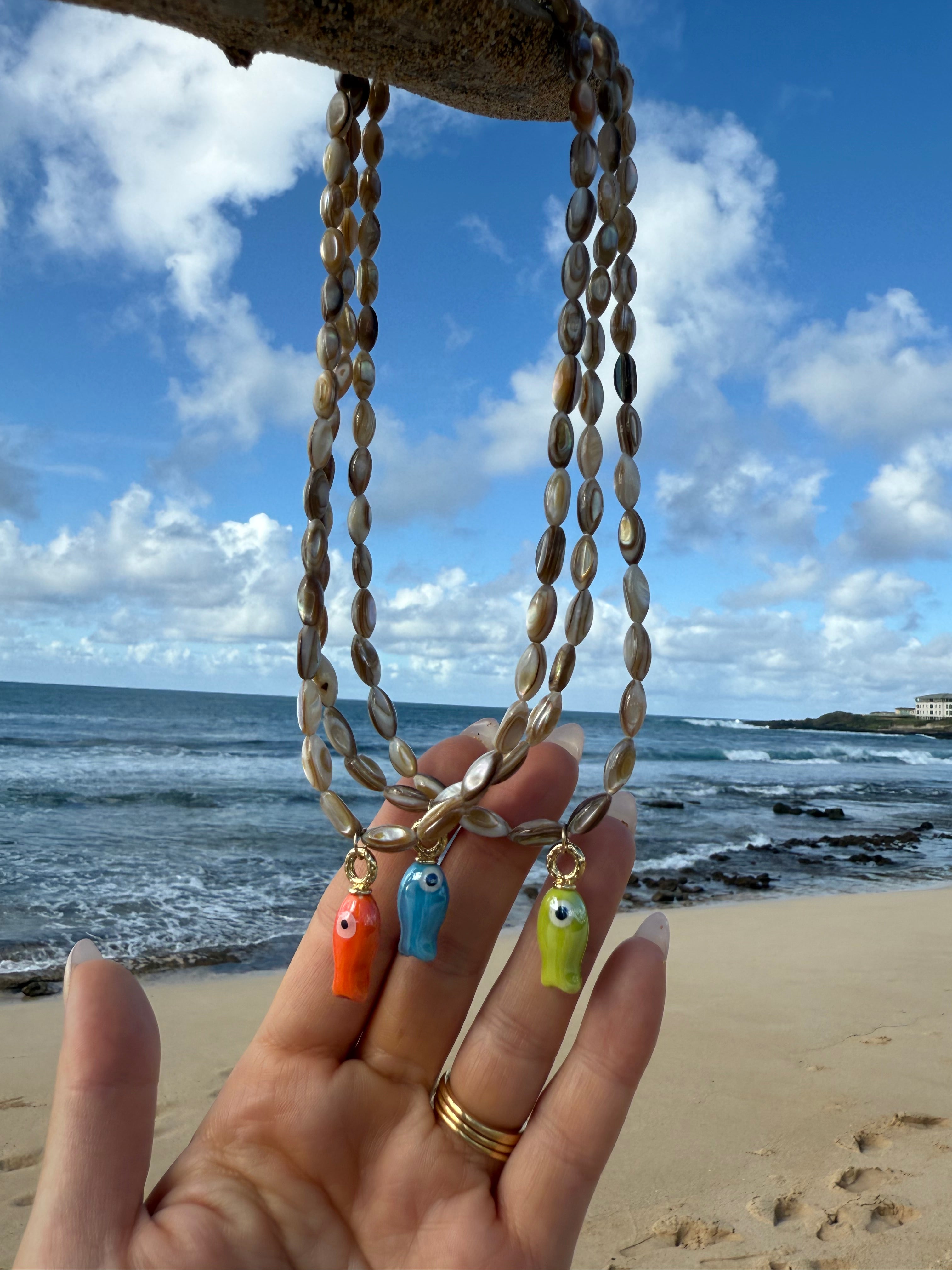 Beaded Fish Necklace