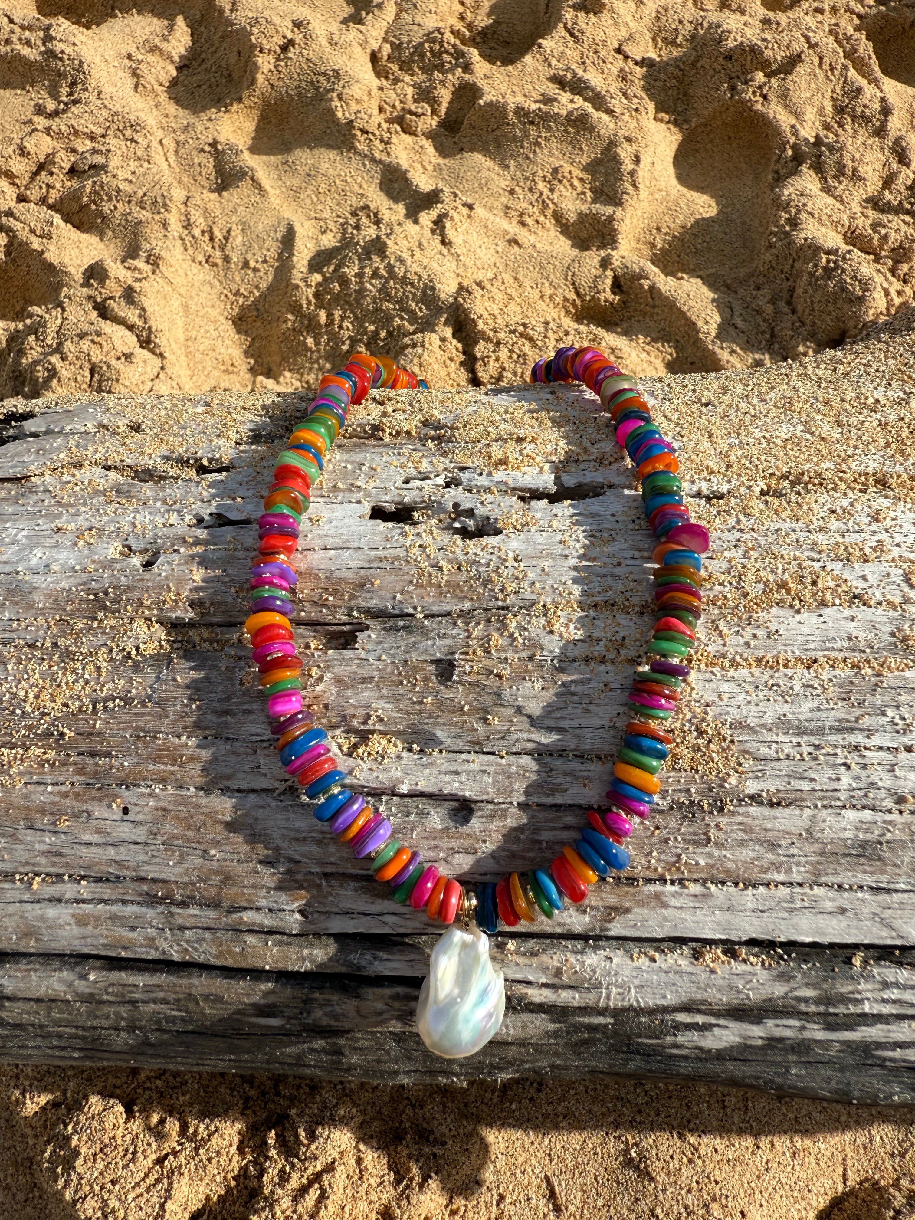 Mother of Pearl Shell Necklace