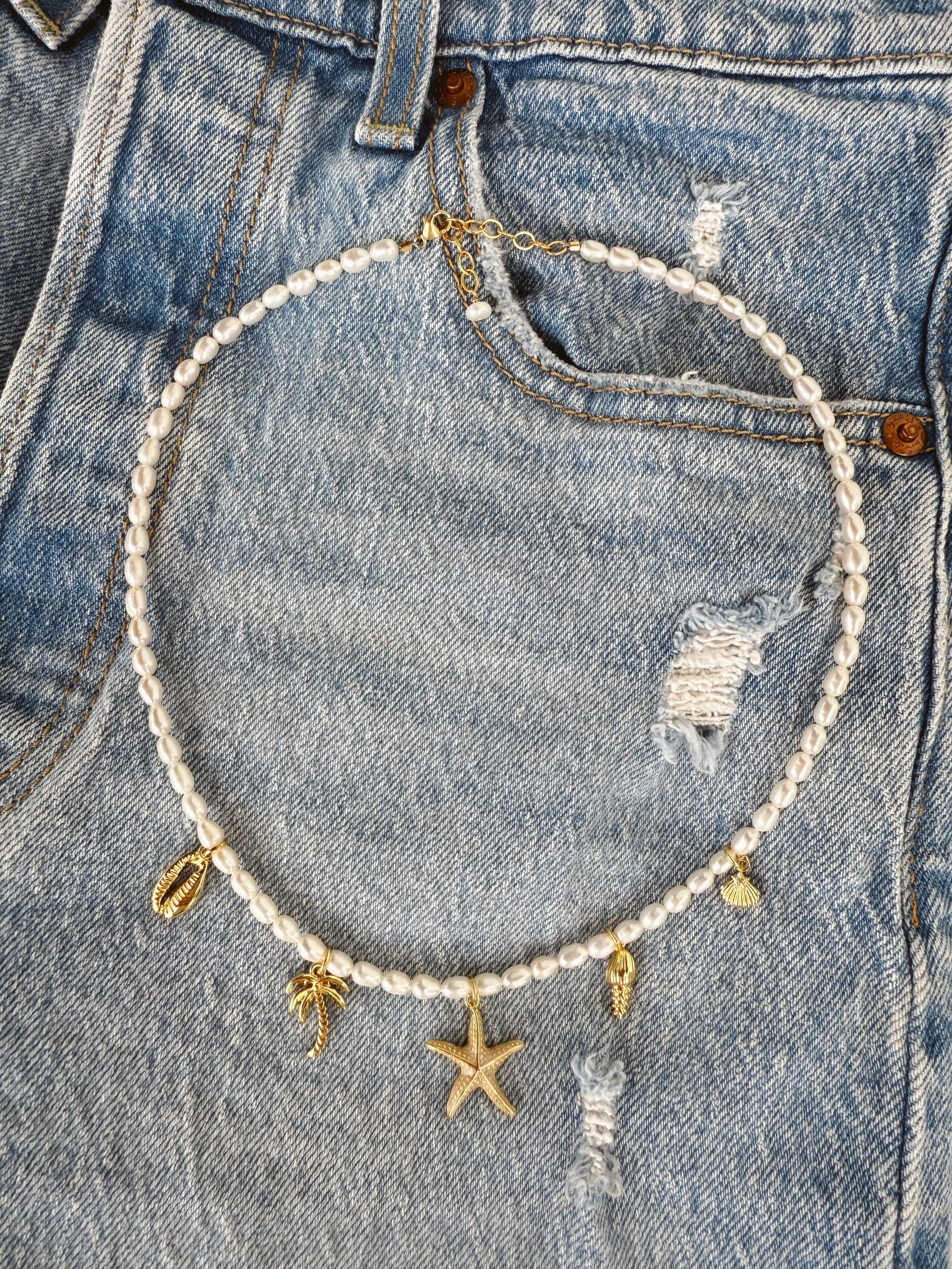 Pearl Charm Necklace