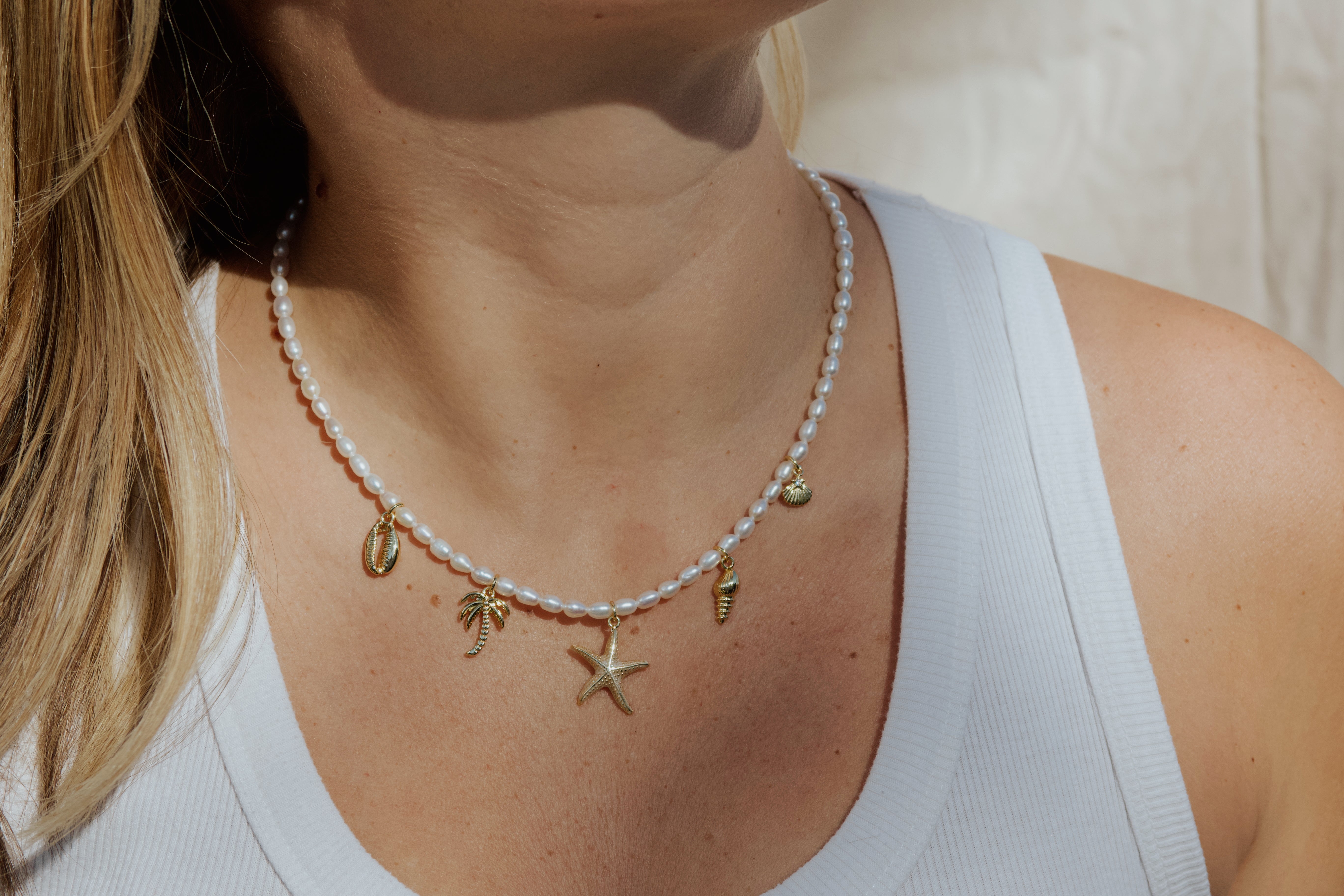 Pearl Charm Necklace
